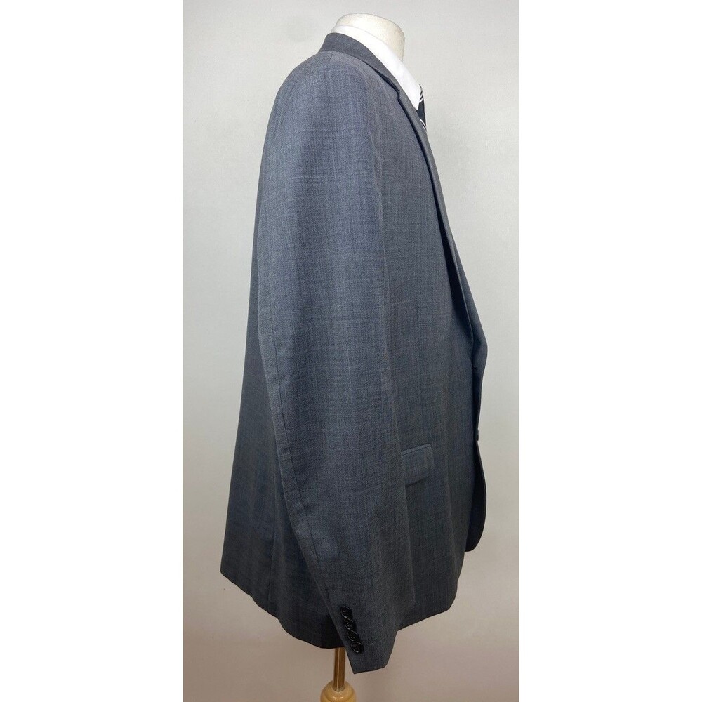 RALPH LAUREN Mens 48L Gray Wool Natural Stretch Blazer Sport Coat Suit Jacket - Picture 7 of 9